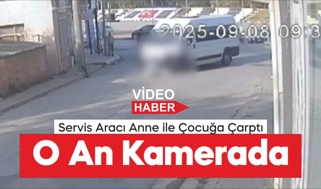 Tekirdağ'da işçi servisinin çarptığı anne ve oğlu yaralandı