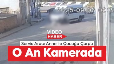 Tekirdağ'da işçi servisinin çarptığı anne ve oğlu yaralandı