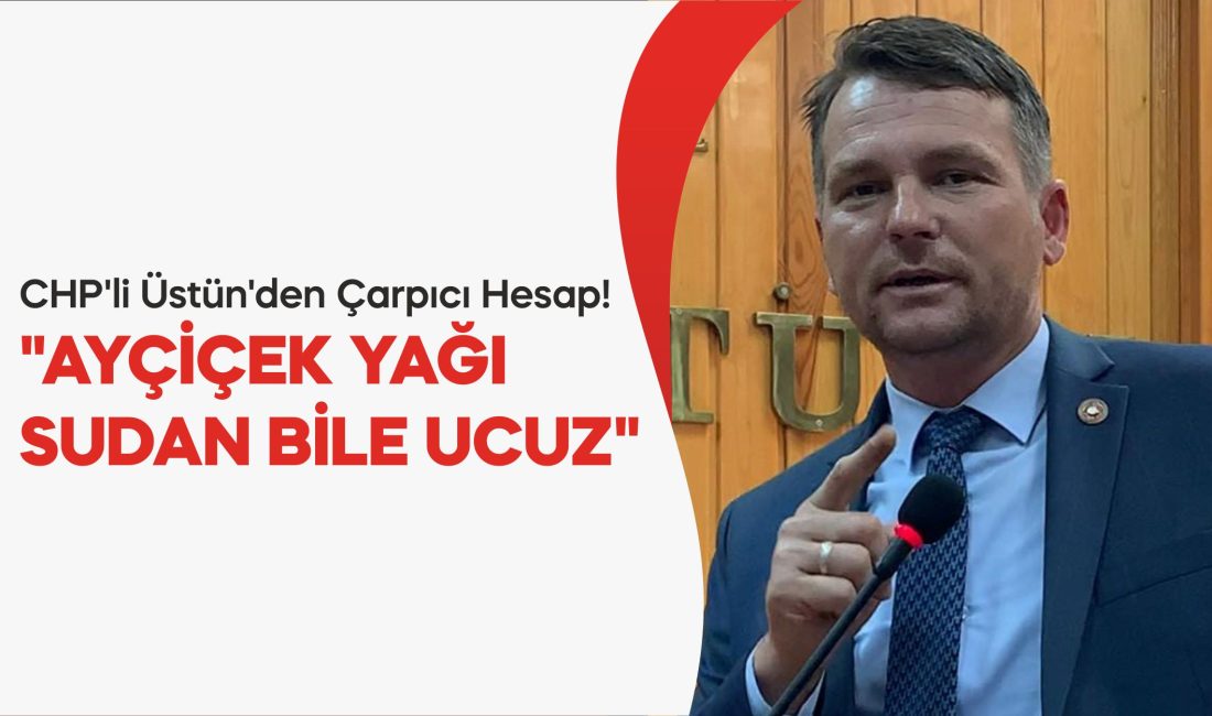 Edirne İl Genel Meclisi CHP Grup Başkanvekili Mustafa Üstün, ayçiçek