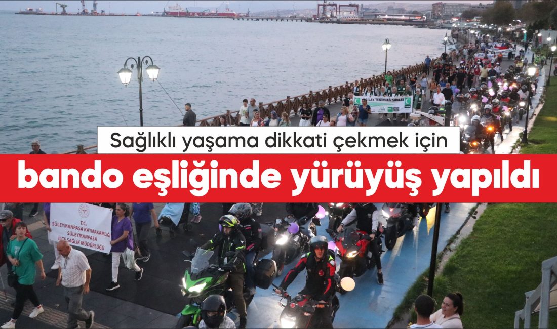 Tekirdağ'da, Halk Sağlığı Haftası etkinlikleri kapsamında sağlıklı yaşamın önemine dikkati