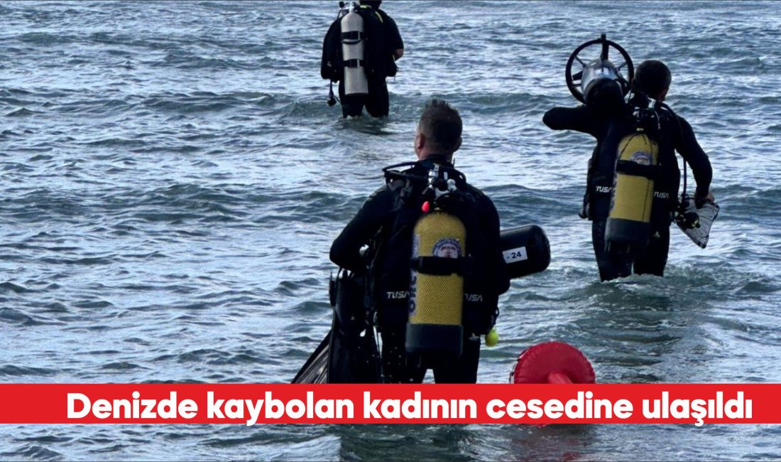 Tekirdağ'ın Marmaraereğlisi ilçesinde 7 gün önce denizde kaybolan kadının cesedine