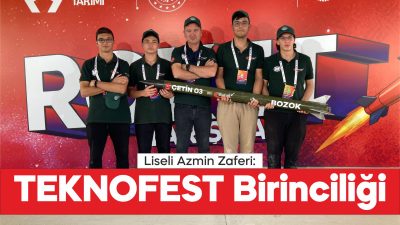 Tekirdağ'da lise öğrencileri, geliştirdikleri "Çetin 03" adlı roketle TEKNOFEST Roket