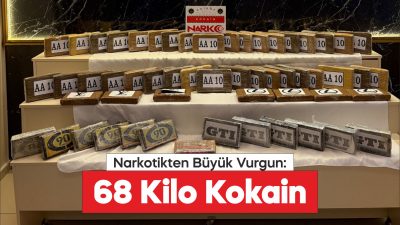 Edirne'de bir tırda 68 kilo 650 gram kokain ele geçirildi.