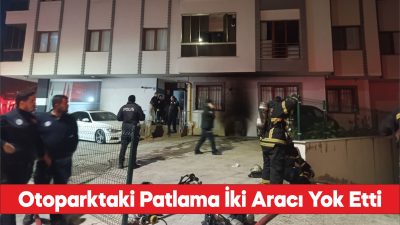 5 katlı bir apartmanın kapalı otoparkında bir otomobilde henüz bilinmeyen
