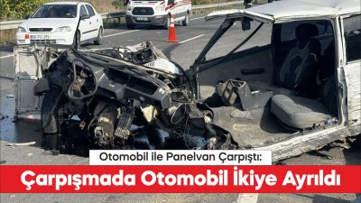 Kırklareli'nde otomobil ile panelvanın çarpıştığı kazada 4 kişi yaralandı