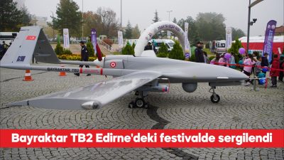Türk savunma sanayisi ürünü Bayraktar TB2 silahlı insansız hava aracı
