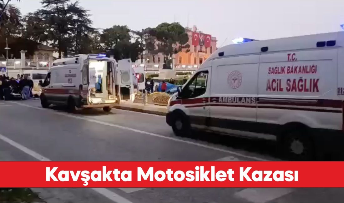 Edirne'de İki Kişi Motosiklet Kazasında Yaralandı