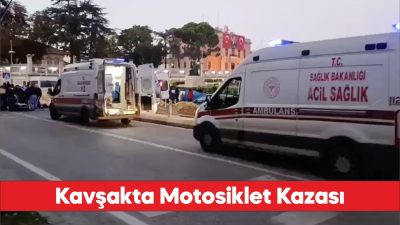 Edirne'de İki Kişi Motosiklet Kazasında Yaralandı