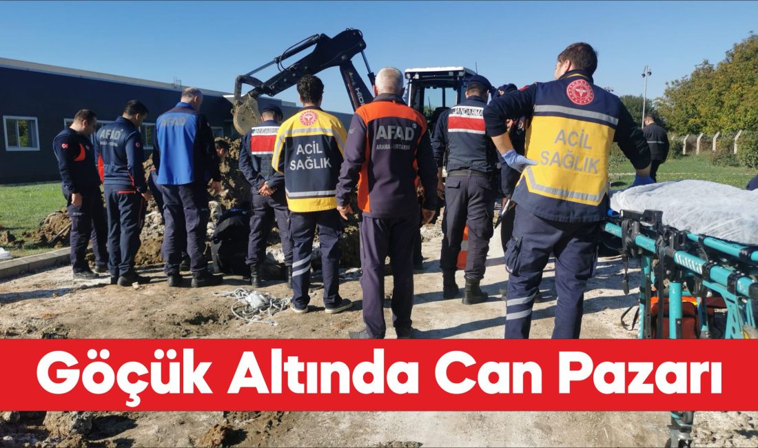 Kırklareli'nde inşaat alanında toprak altında kalan işçi kurtarıldı
