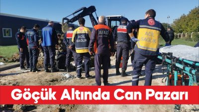 Kırklareli'nde inşaat alanında toprak altında kalan işçi kurtarıldı