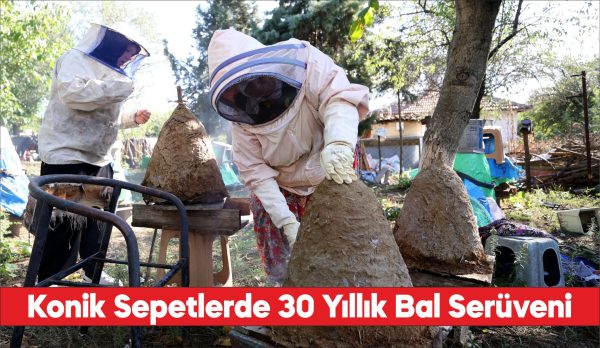 Kırklarelili kadın arıcı, kayınpederinden kalan konik sepetlerde 30 yıldır bal