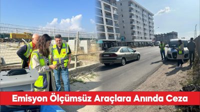 Edirne'de egzoz emisyon ölçümü yaptırmayan araçlar EGEDES ile tespit ediliyor.