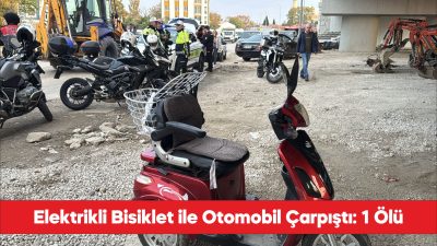 Edirne'de otomobille çarpışan elektrikli bisikletin sürücüsü hayatını kaybetti