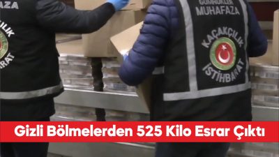 Kapıkule ve İpsala gümrük kapılarındaki operasyonlarda 525 kilogram uyuşturucuya el