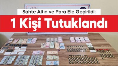 Tekirdağ'da sahte altınla yakalanan 4 şüpheliden 1'i tutuklandı.