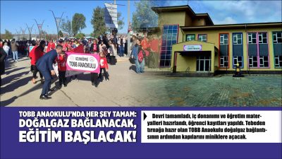 Devri tamamladı, iç donanımı ve öğretim materyalleri hazırlandı, öğrenci kayıtları