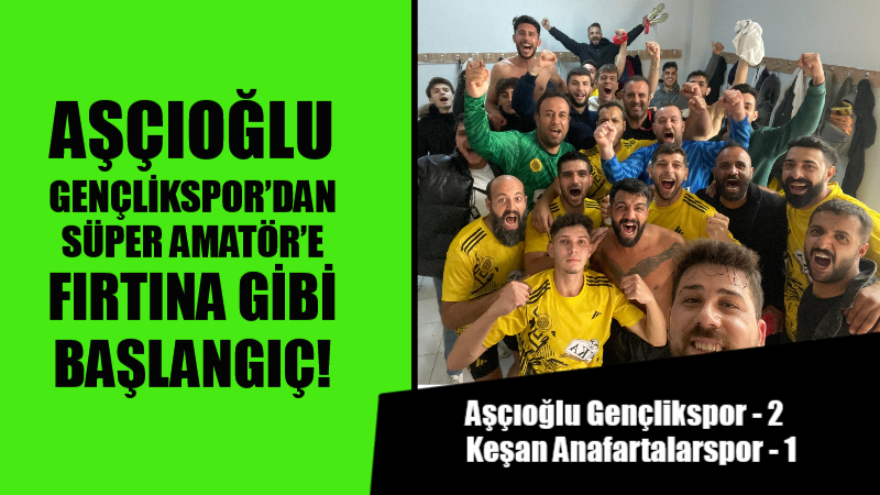 Uzunköprü temsilcisi, ligin ilk haftasında Keşan Anafartalarspor’u 2-1 mağlup ederek