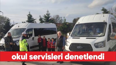 Edirne’nin Uzunköprü ilçesinde okul servisleri denetlendi. İl Jandarma Komutanlığı trafik