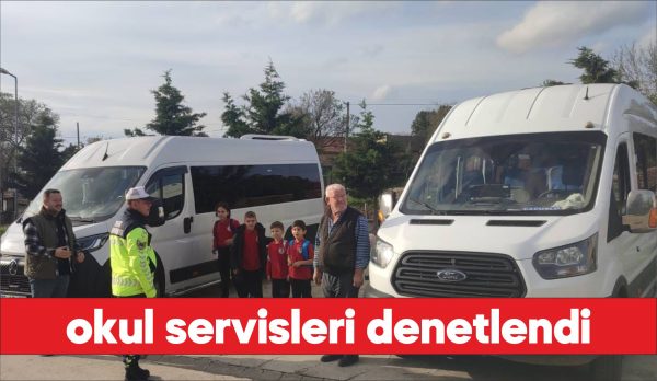 Edirne’nin Uzunköprü ilçesinde okul servisleri denetlendi. İl Jandarma Komutanlığı trafik