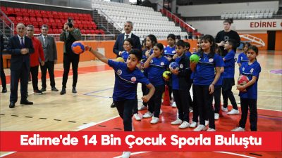 Edirne Valisi Yunus Sezer, “Okuldan Spora” ve “Mahalle Ligi” projeleriyle
