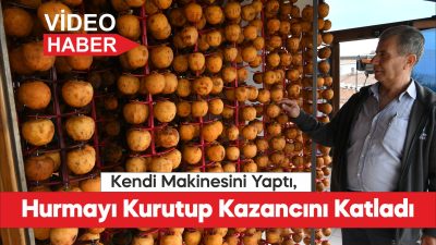 Trabzon hurmasını kendi tasarladığı aletlerle kurutup gelirini katladı