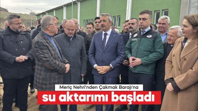 Edirne Valisi Yunus Sezer, Meriç Nehri’nden “P2B Pompa İstasyonu” aracılığıyla