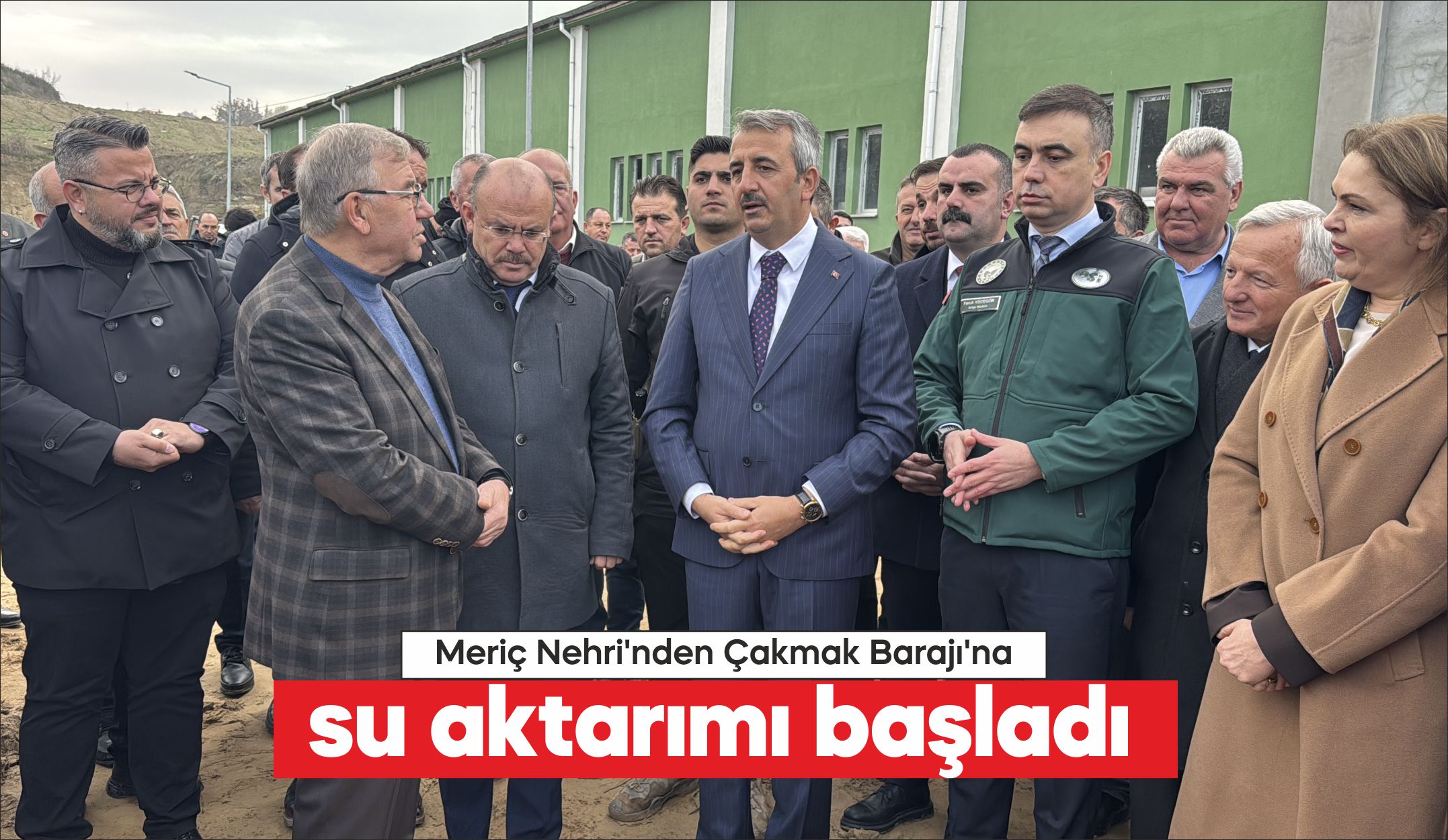 Edirne Valisi Yunus Sezer, Meriç Nehri’nden “P2B Pompa İstasyonu” aracılığıyla
