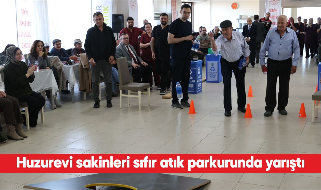 Edirne’de huzurevi sakinleri, sıfır atık bilincine dikkati çekmek amacıyla kurulan