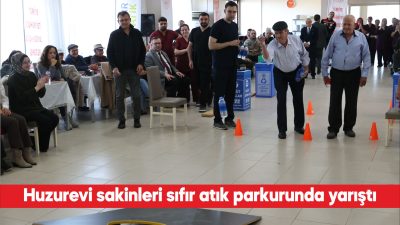 Edirne’de huzurevi sakinleri, sıfır atık bilincine dikkati çekmek amacıyla kurulan