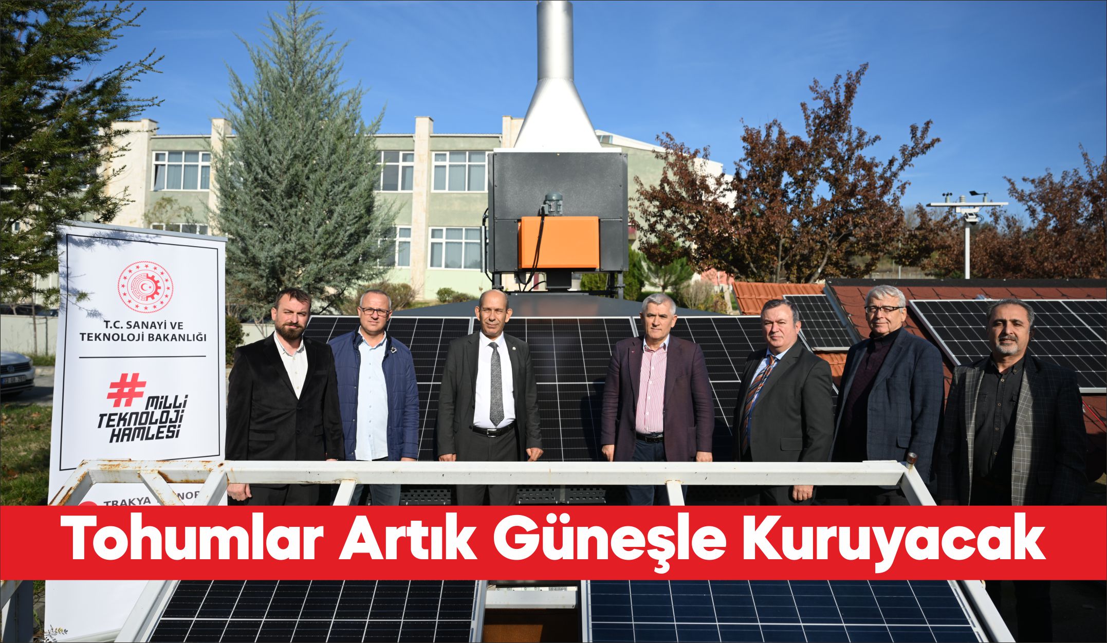 Trakya Üniversitesinde güneş enerjisiyle çalışan tohum kurutma makinesi geliştirildi. Bitki