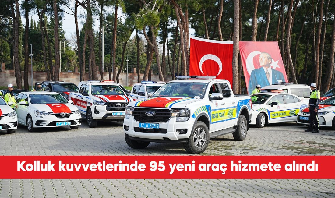 Çanakkale’de jandarma, emniyet ve sahil güvenlik teşkilatında 95 yeni araç