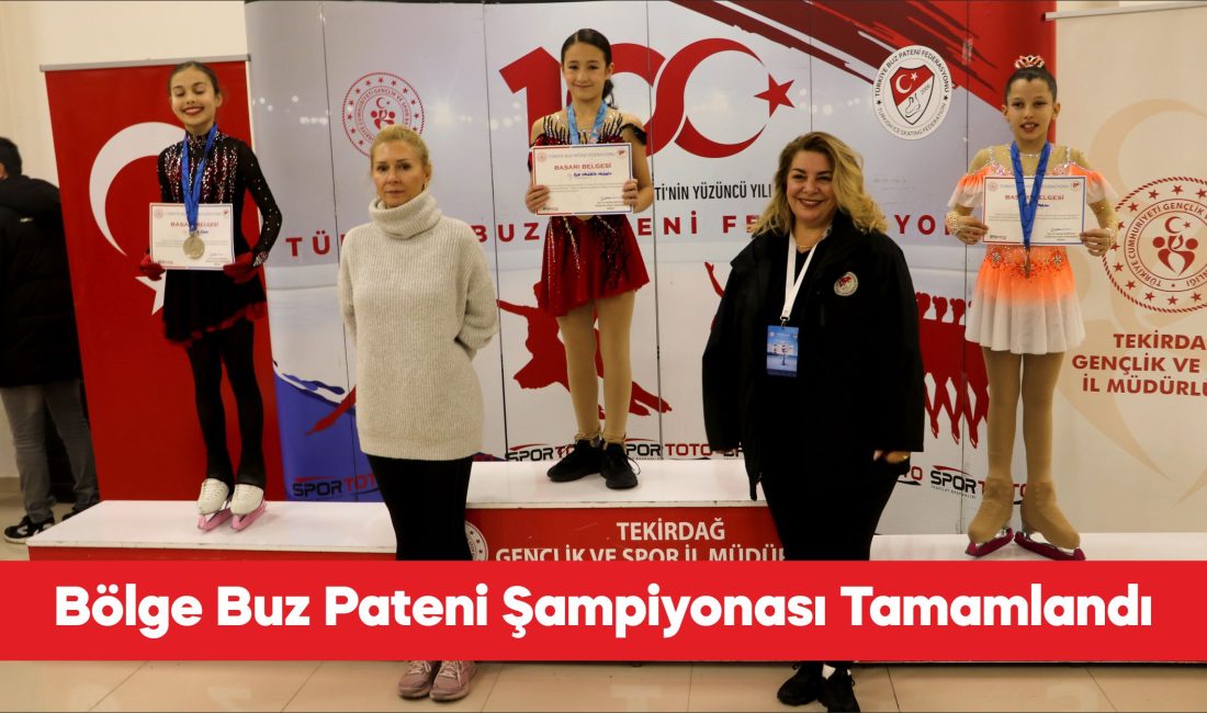 Artistik Buz Pateni 1. Bölge Yarışması müsabakaları Tekirdağ’da sona erdi.
