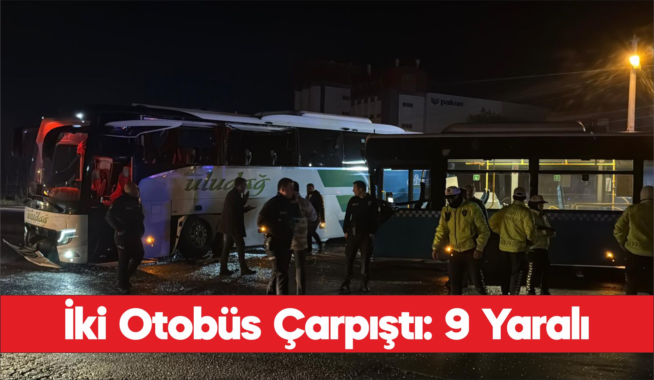 Tekirdağ’ın Çorlu ilçesinde, halk otobüsü ile yolcu otobüsünün karıştığı kazada