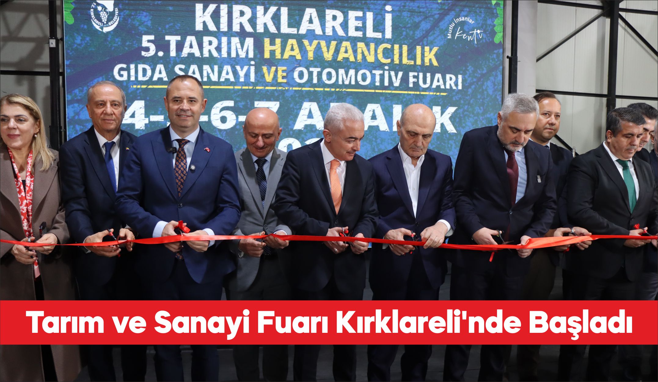 Kırklareli'nde 7 ülkeden 172 firmanın katıldığı "5. Tarım, Hayvancılık, Gıda,