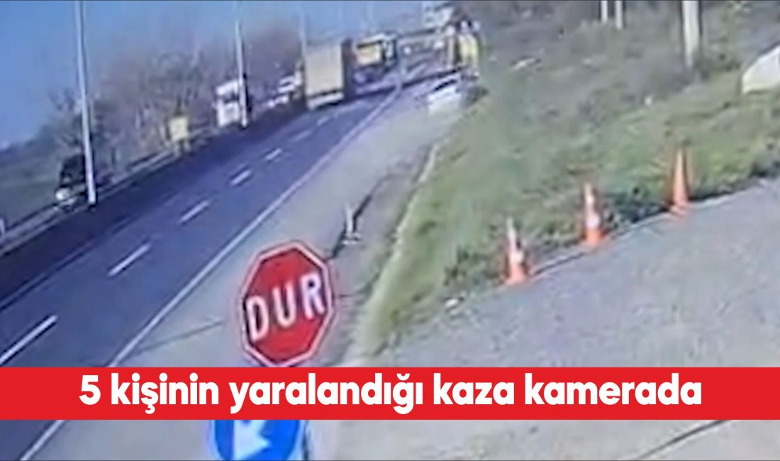 Tekirdağ’ın Çorlu ilçesinde, otomobilin yol kenarındaki beton parçasına çarpması sonucu