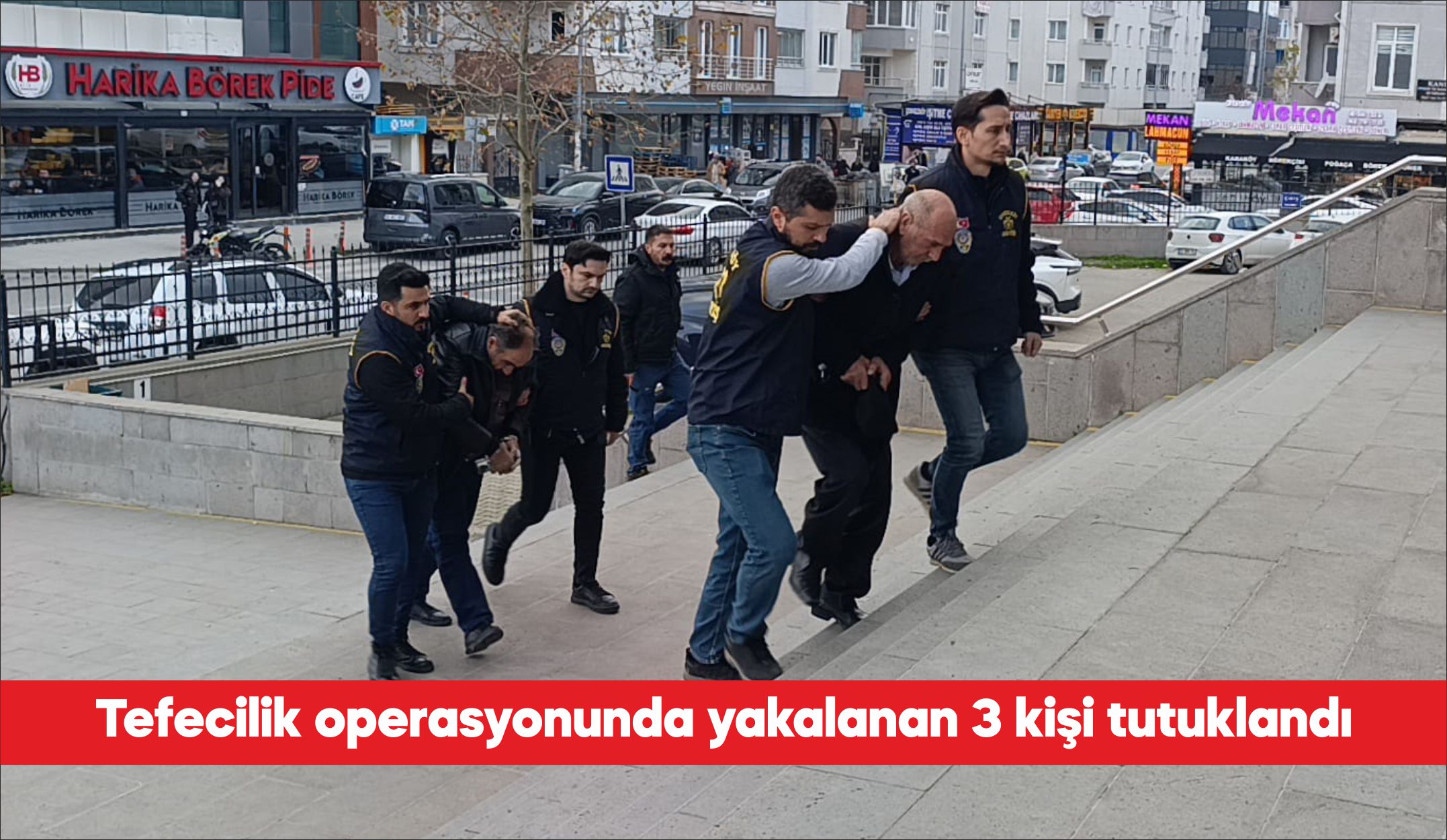 Tekirdağ’ın Çerkezköy ilçesinde düzenlenen tefecilik operasyonunda gözaltına alınan 3 şüpheli