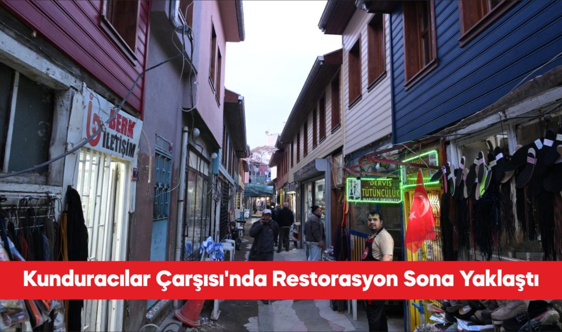 Edirne’de Saraçlar ve Çilingirler caddelerinin kesiştiği noktada, dükkanların birbirine yakınlığı