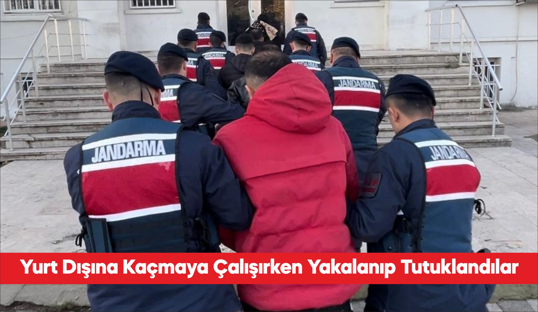 Edirne’nin Uzunköprü ilçesinde yurt dışına kaçmaya çalışırken yakalanan 5 şüpheli