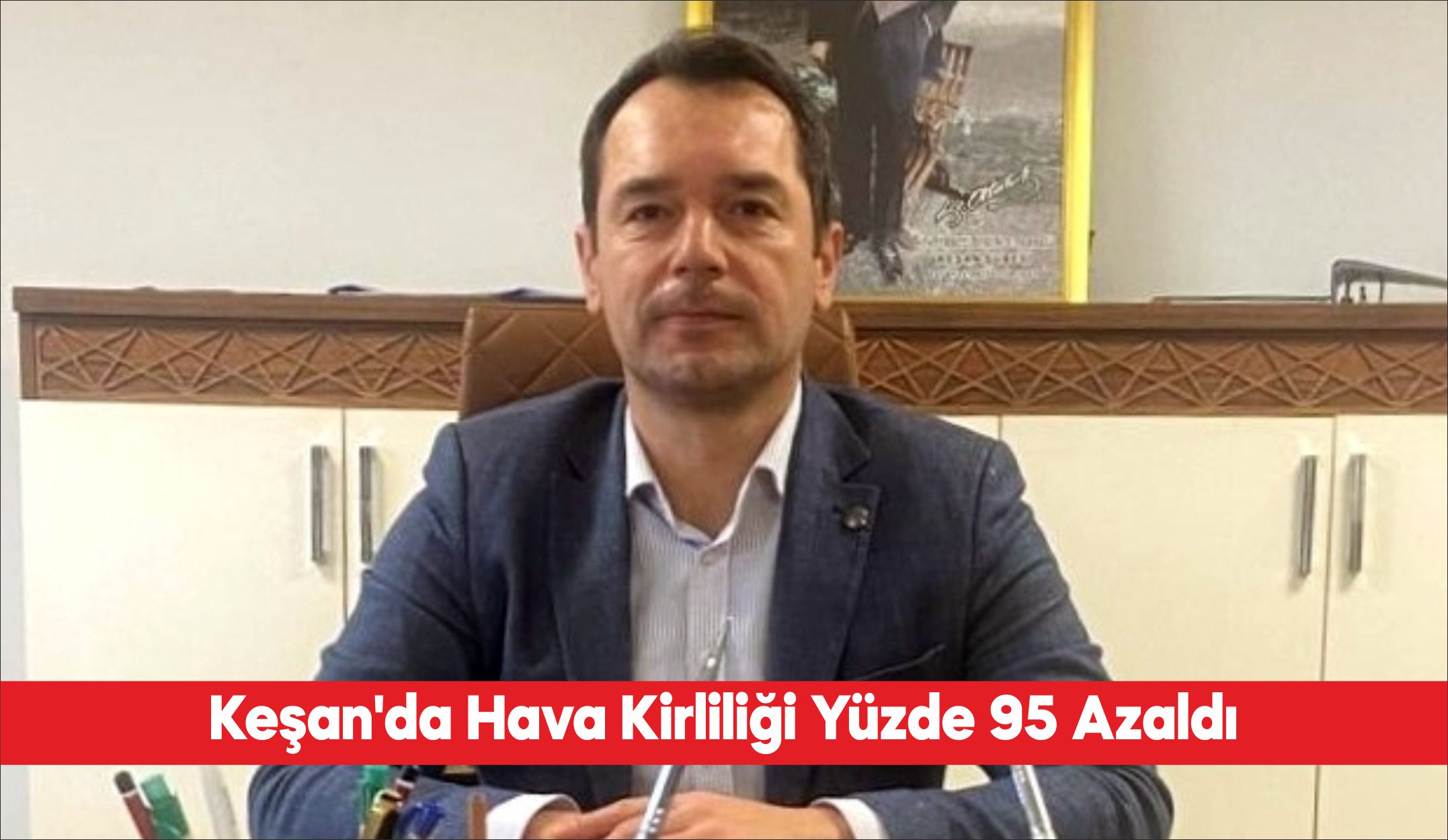 Önceki yıllarda kirli havasıyla gündeme gelen Edirne’nin Keşan ilçesinde hava