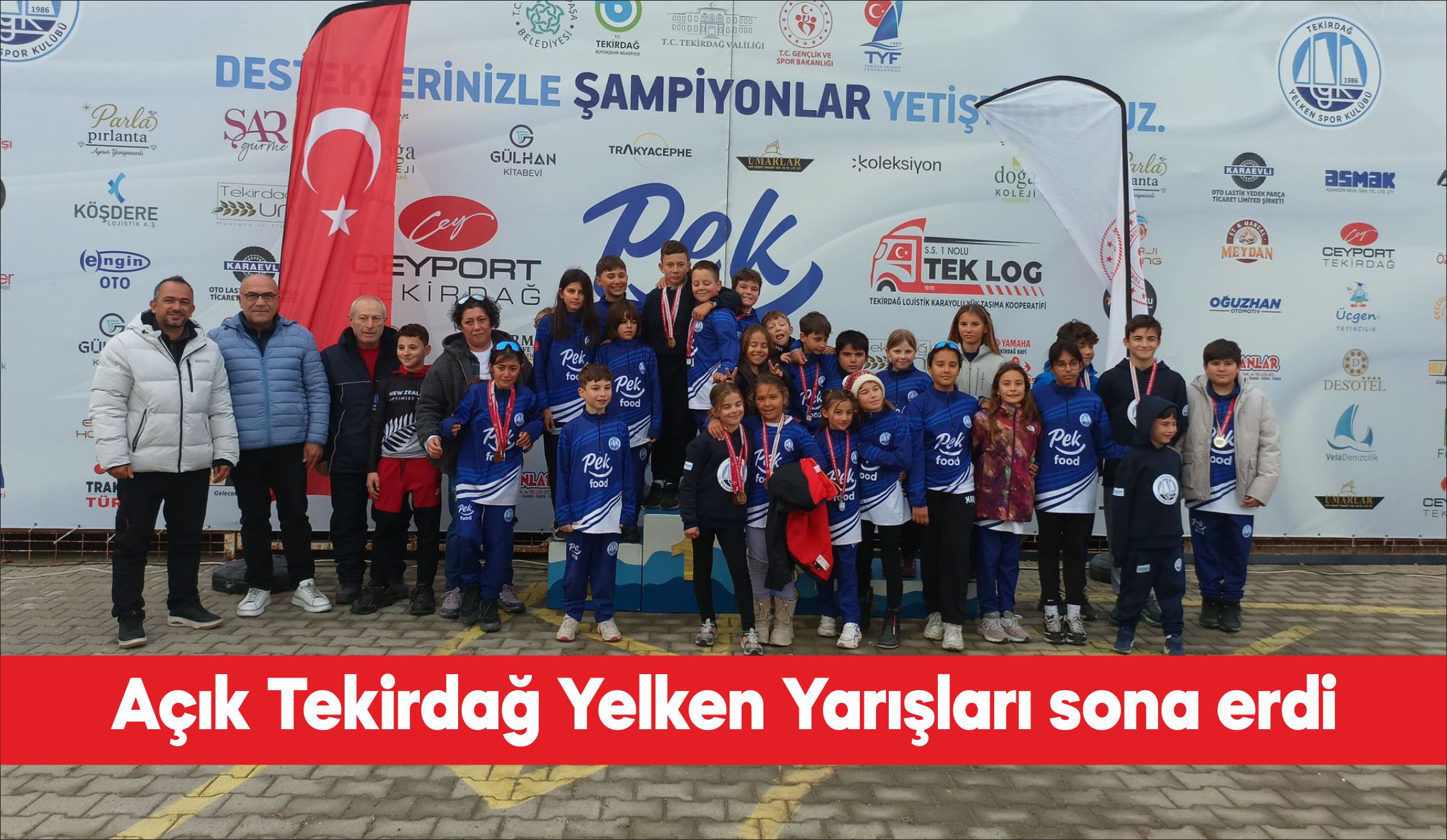 Tekirdağ Yelken Spor Kulübünce düzenlenen Açık Tekirdağ Yelken Yarışları tamamlandı.