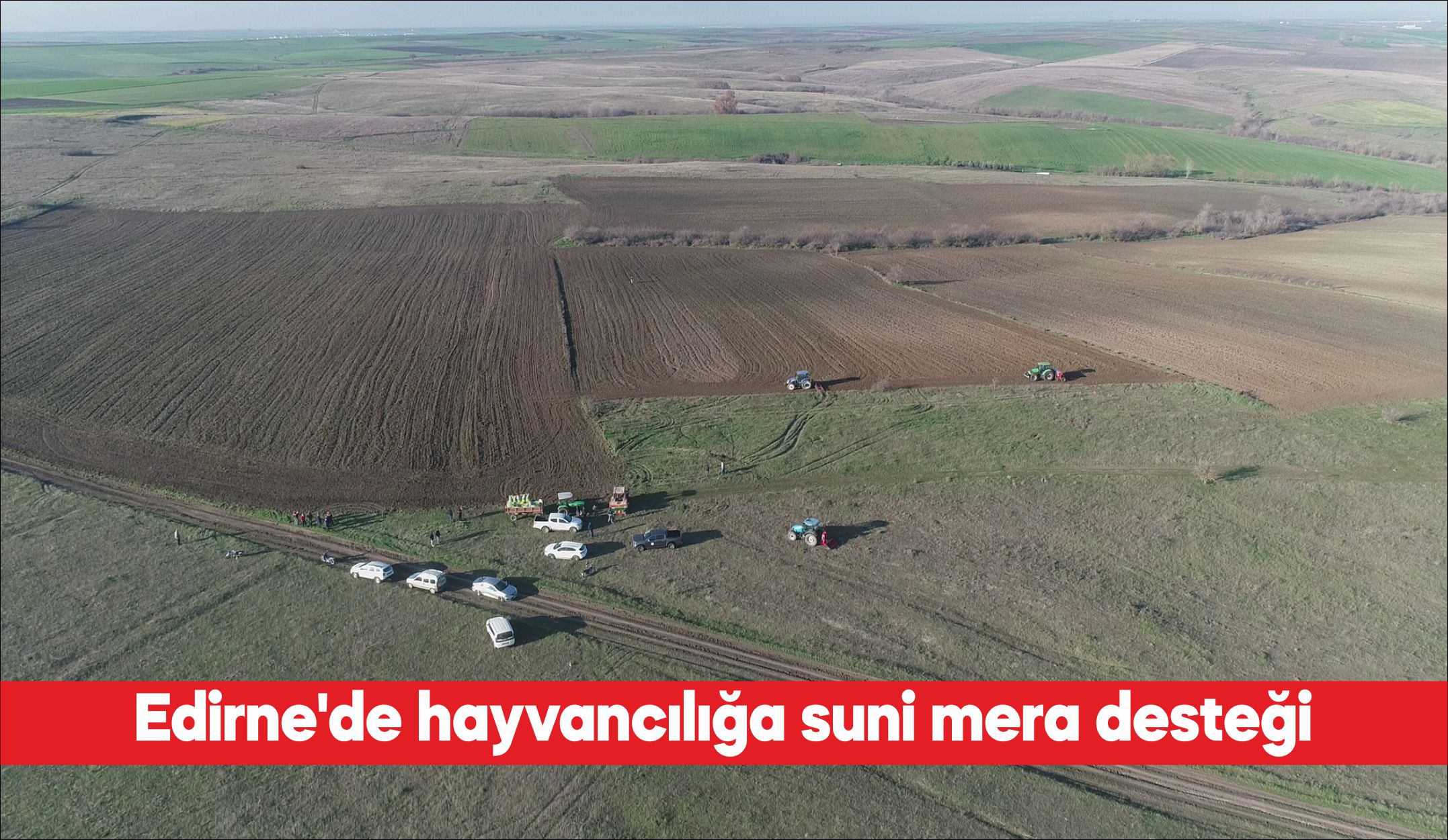 Edirne’nin köylerinde suni mera alanları genişletiliyor. İl Tarım ve Orman