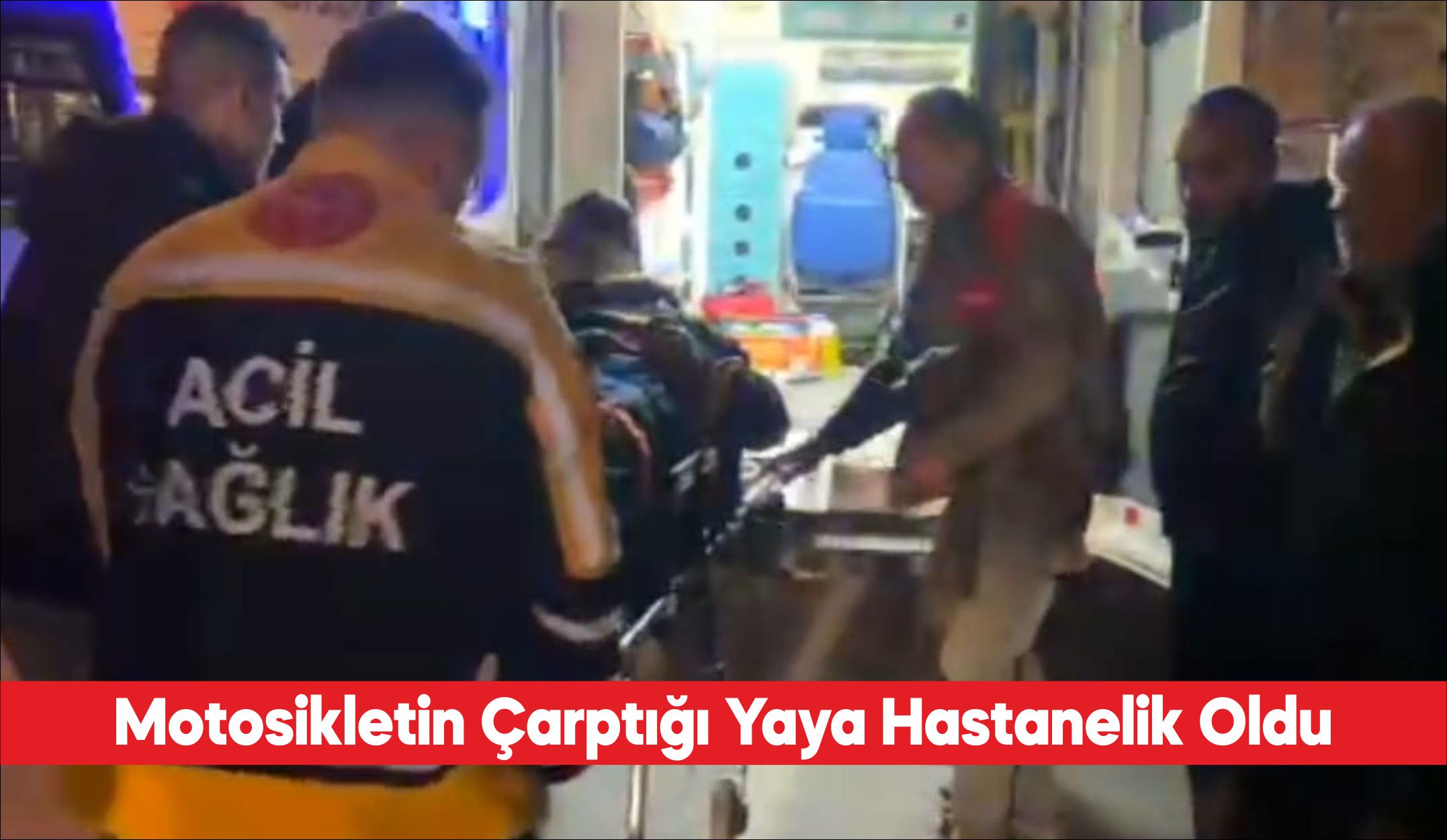 Tekirdağ’da motosikletin çarptığı yaya yaralandı. M.T’nin kullandığı 59 AJV 175