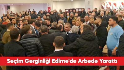 Edirne Şoförler ve Otomobilciler Odasının 32. olağan Genel Kurulunda, seçimde