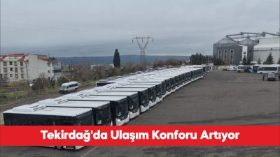 Tekirdağ Büyükşehir Belediyesi, toplu taşıma hizmet kalitesini artırmak amacıyla filosuna