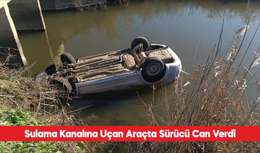 Edirne’nin Keşan ilçesinde sulama kanalına devrilen otomobilin sürücüsü hayatını kaybetti.