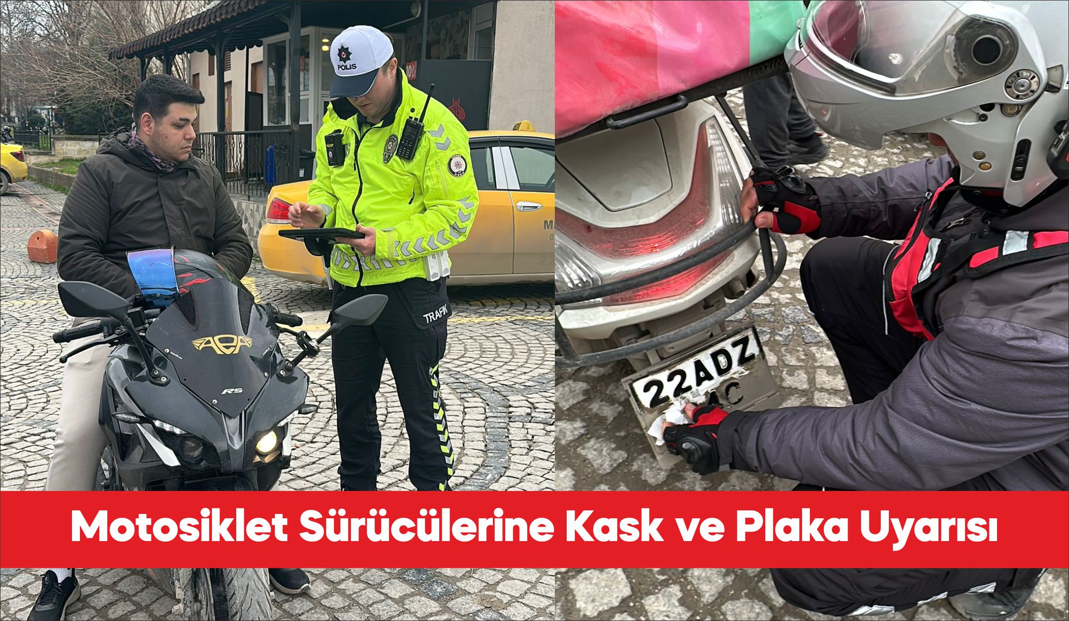 Edirne’de trafik ekiplerince motosiklet denetimi yapıldı. İl Emniyet Müdürlüğü Trafik