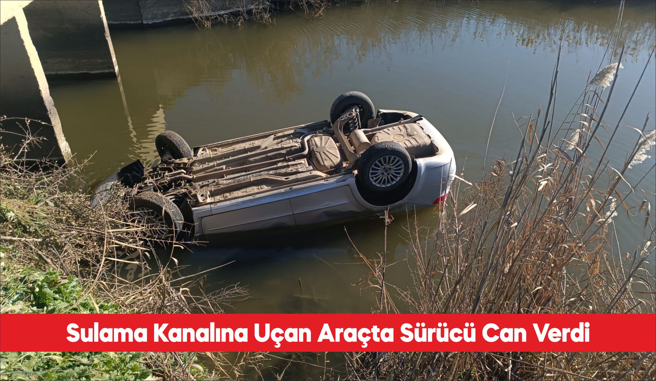 Edirne’nin Keşan ilçesinde sulama kanalına devrilen otomobilin sürücüsü hayatını kaybetti.