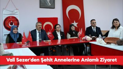 Edirne Valisi Yunus Sezer şehit anneleriyle bir araya geldi. Valilikten