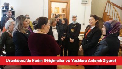 Edirne Valisi Yunus Sezer’in eşi Canan Sezer, Uzunköprü Çağdaş Kadınlar