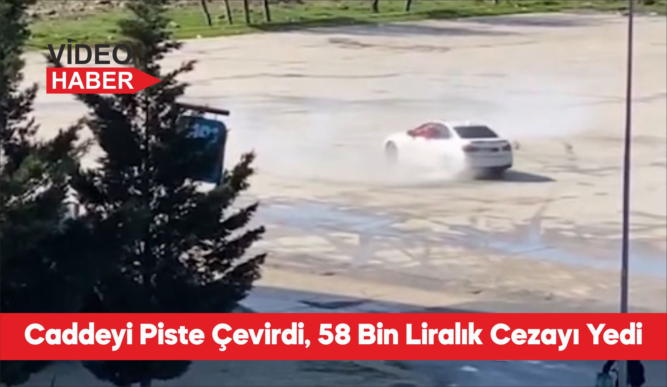 Tekirdağ’ın Kapaklı ilçesinde otomobille drift atan sürücüye 58 bin 217